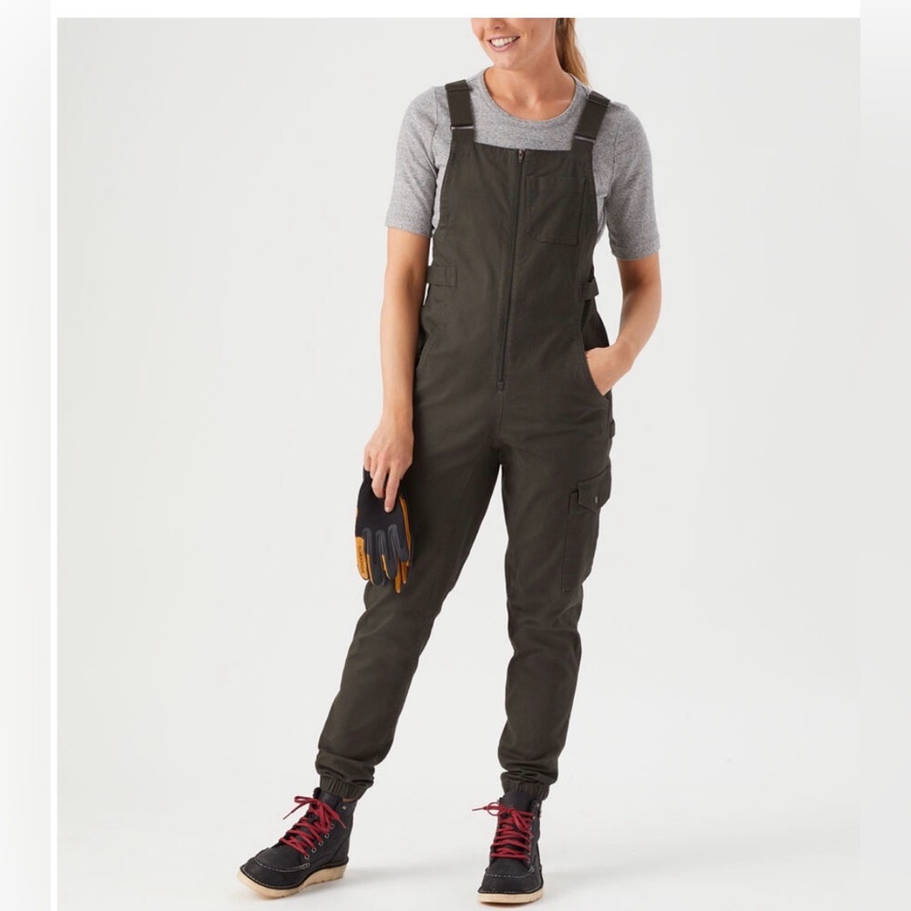 Duluth Trading Co Fire Hose Flex Shift Jumpsuit Zip Zipper Overalls XS Workwear
